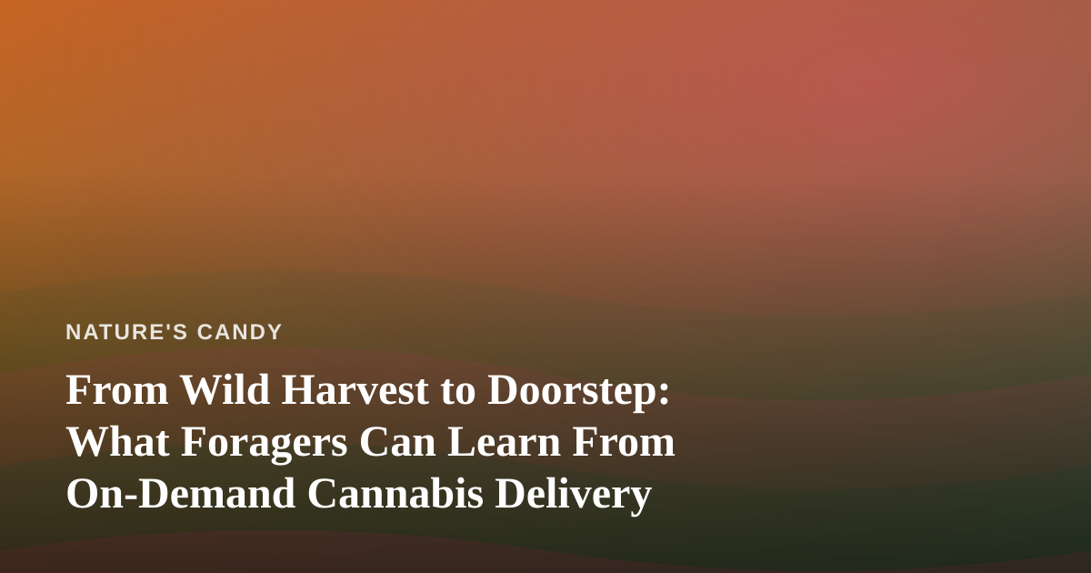 From Wild Harvest to Doorstep: What Foragers Can Learn From On-Demand Cannabis Delivery