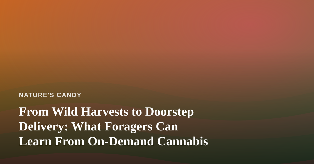 From Wild Harvests to Doorstep Delivery: What Foragers Can Learn From On-Demand Cannabis