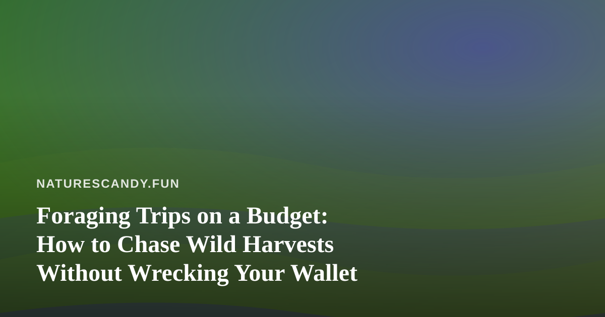 Foraging Trips on a Budget: How to Chase Wild Harvests Without Wrecking Your Wallet