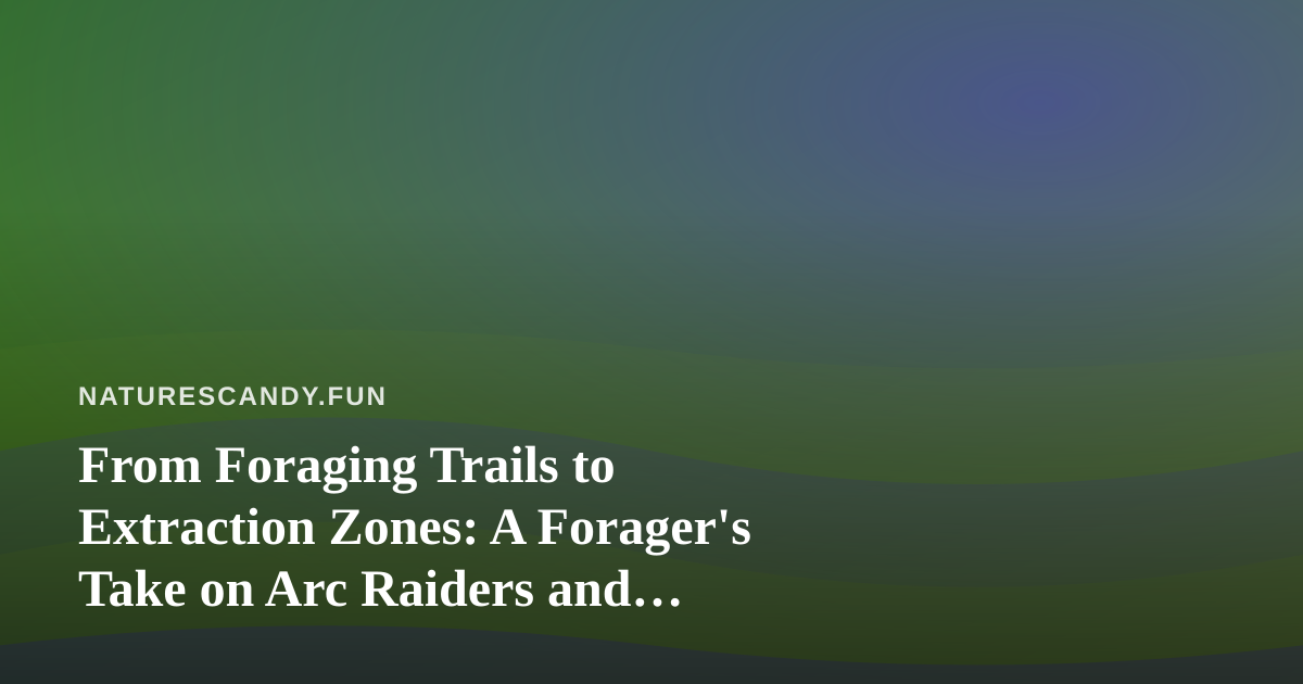 From Foraging Trails to Extraction Zones: A Forager’s Take on Arc Raiders and Wardogs Streaming
