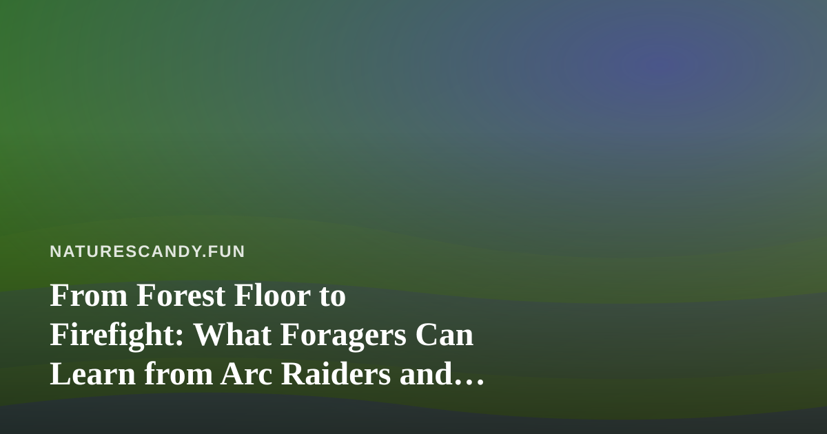 From Forest Floor to Firefight: What Foragers Can Learn from Arc Raiders and Wardogs Live Streams