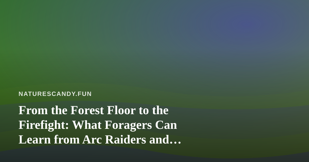 From the Forest Floor to the Firefight: What Foragers Can Learn from Arc Raiders and Wardogs Streaming