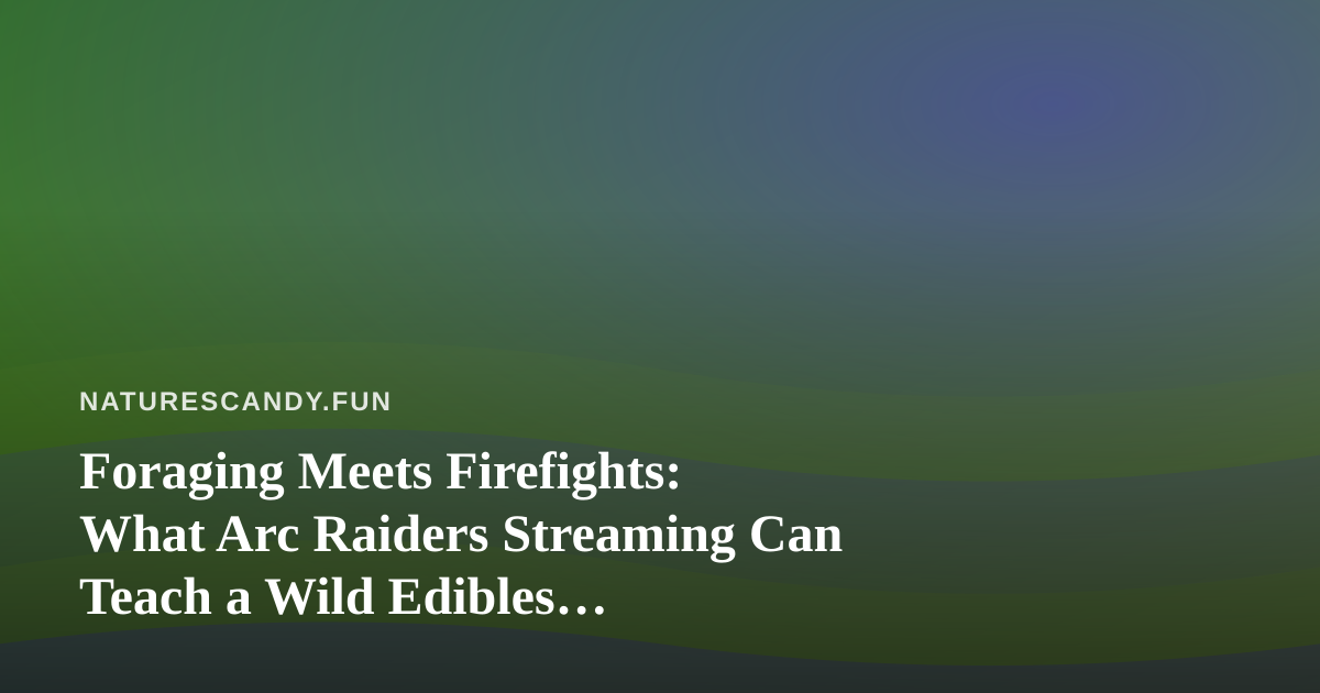 Foraging Meets Firefights: What Arc Raiders Streaming Can Teach a Wild Edibles Enthusiast
