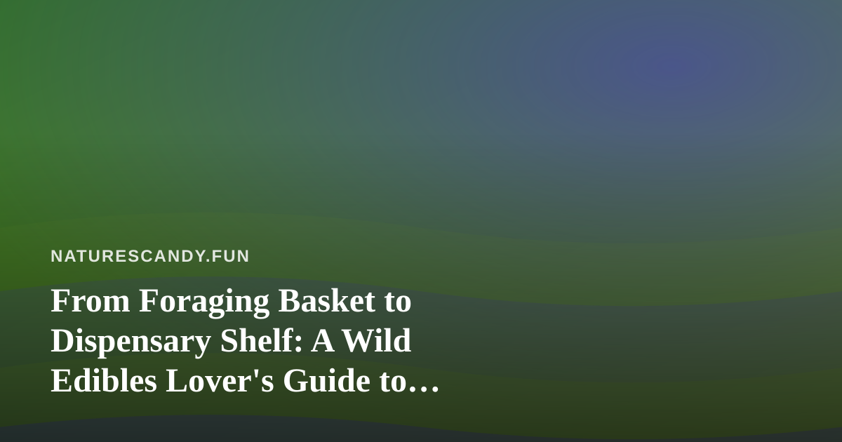 From Foraging Basket to Dispensary Shelf: A Wild Edibles Lover’s Guide to Finding Cannabis Nearby