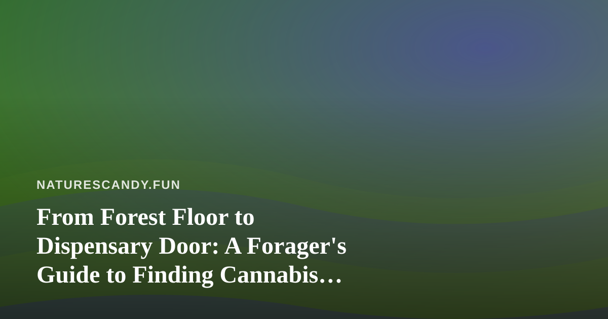 From Forest Floor to Dispensary Door: A Forager’s Guide to Finding Cannabis Nearby